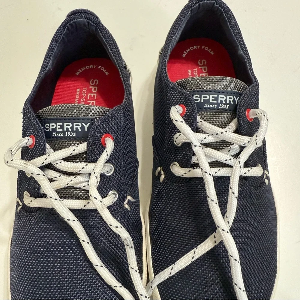 Sperry Kids Navy and Gray Boat Shoes
